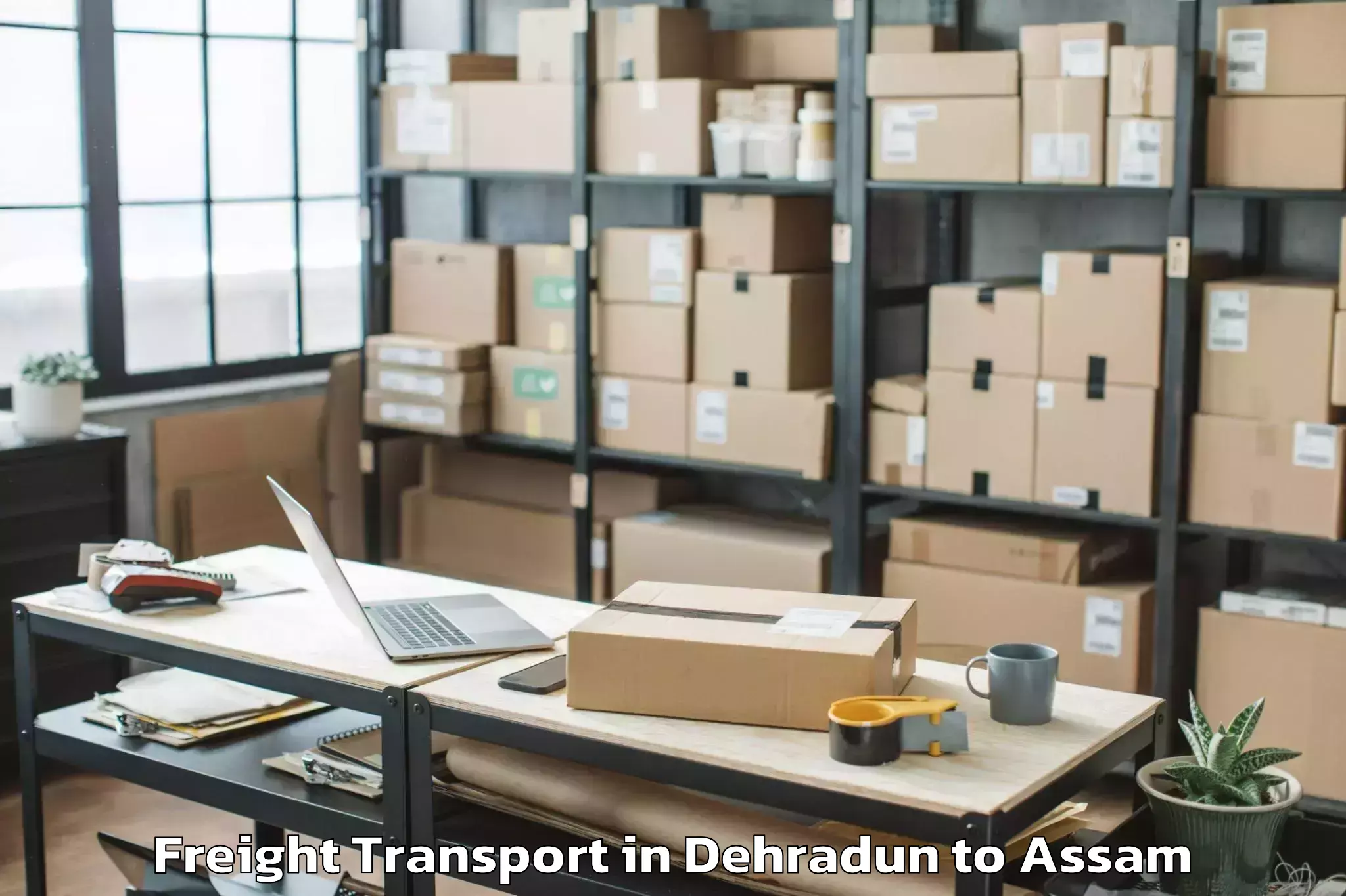 Reliable Dehradun to Kharupetia Freight Transport